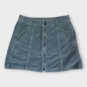American Eagle Skirt Women’s Size 4 Mini Skirt Corduroy Blue High Rise A-line